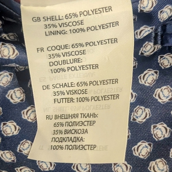 Oak Hill Men's Sport Coat Blazer Size 2XL Blue Tartan Pattern with Extra Buttons - Picture 9 of 13